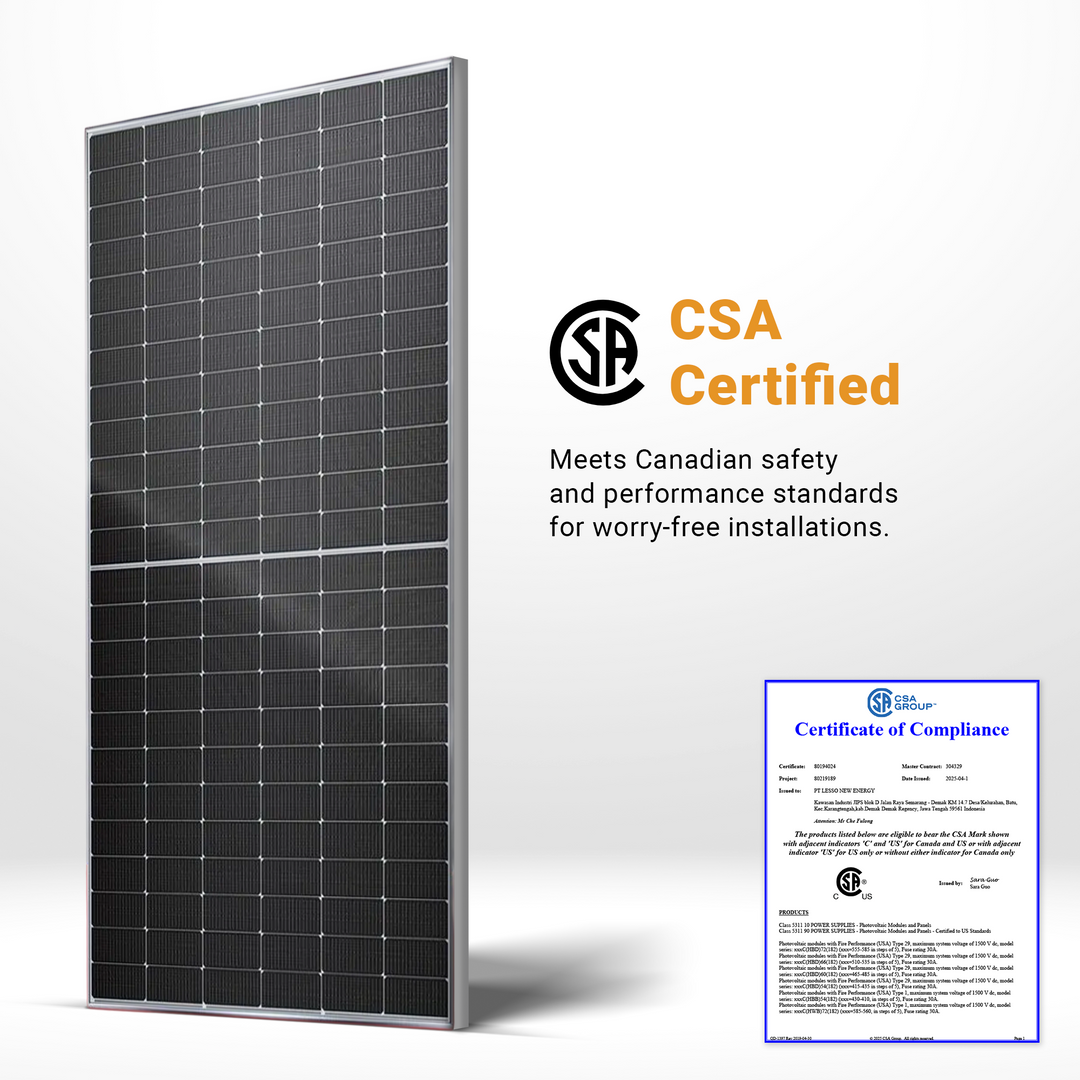 Maple Leaf 585W N-Type TOPCon Bifacial Solar Panels – Full Pallet of 36 Panels (21.06kW Total) | Dual-Glass | CSA Certified | 30-Year Warranty