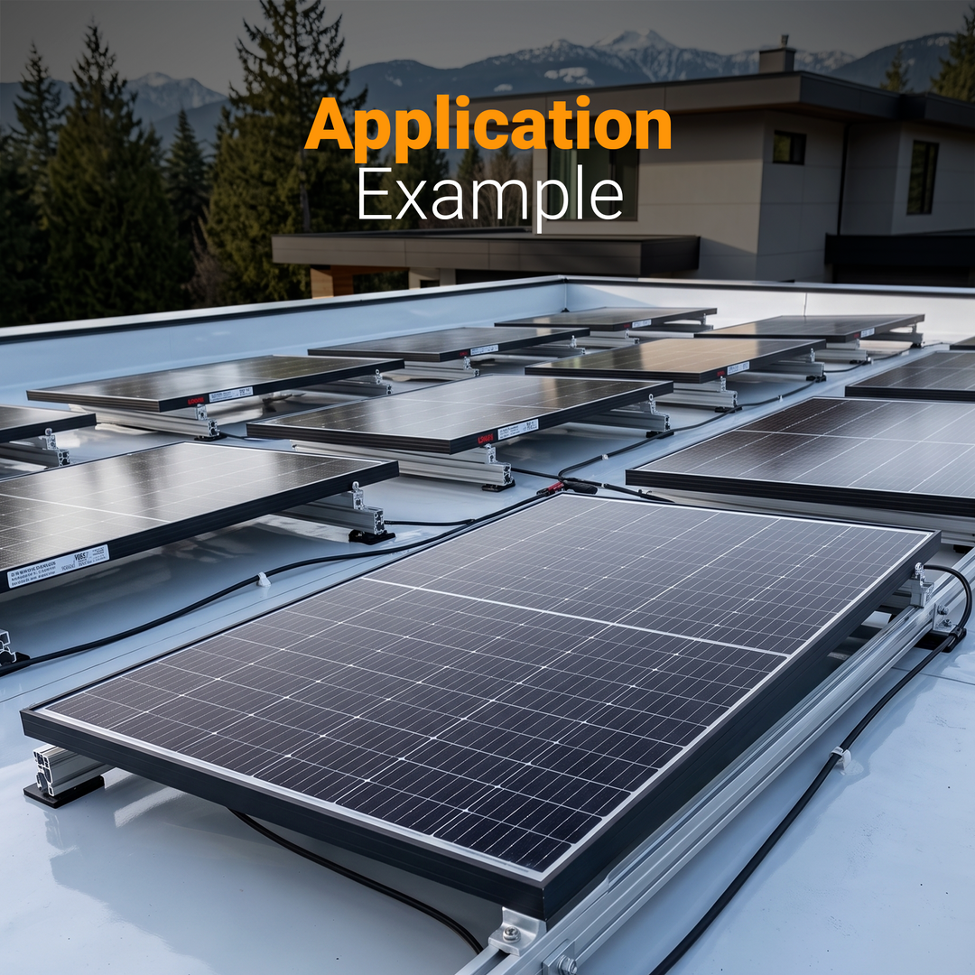 LONGi LR8-54HGBB-500M 500W Bifacial All-Black Solar Power Panel | Pallet of 36 Panels | N-Type Cells | 1200mm cables