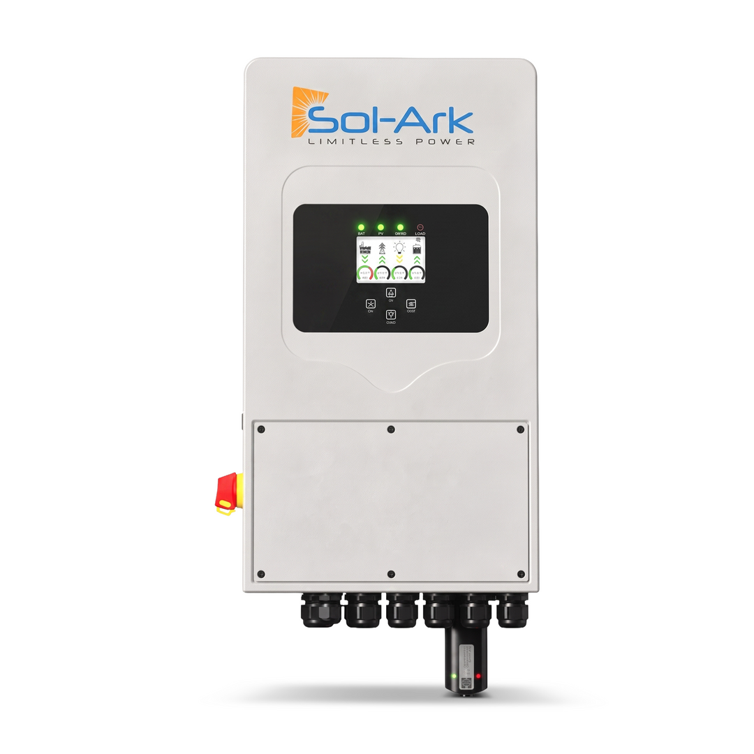 Sol-Ark 5k-1P Hybrid Inverter - Single Phase Inverter | 10kw Solar Input (500VOC) | 2MPPT Controllers | For Off Grid Uses