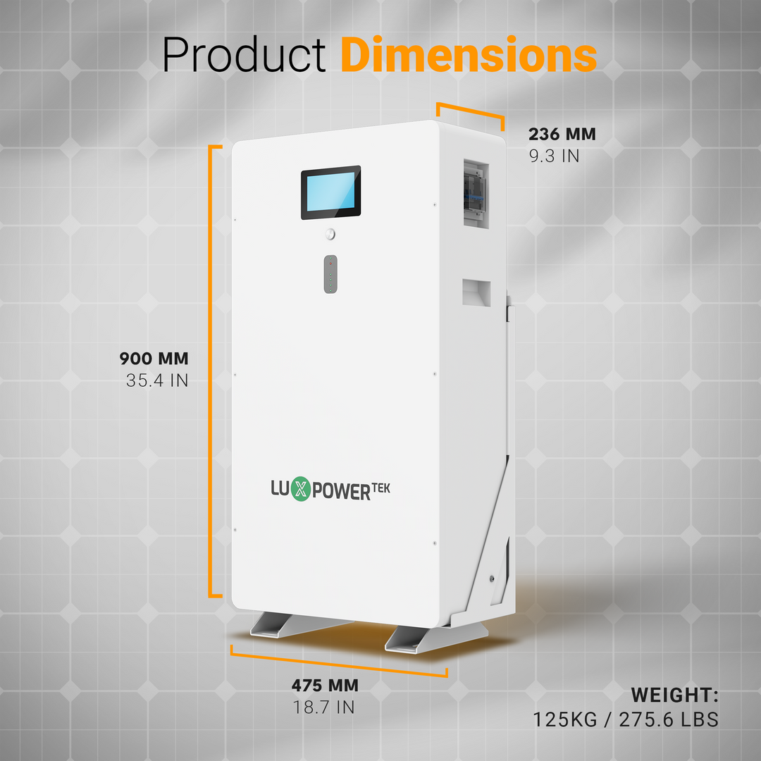 LUXPOWER PSHIELD MAX 16kWh LiFePO4 Solar Battery Storage System for Home Backup Power | IP65 Outdoor Energy Storage | UL Certified