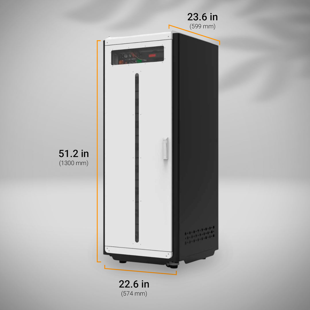 Pytes HV48100 High Voltage Battery Storage System with 25kw and expandable up 40Kw Kit | LiFePO4 Solar ESS Battery Bundle with BCU and Floor Mount Cabinet | UL9540 Certified