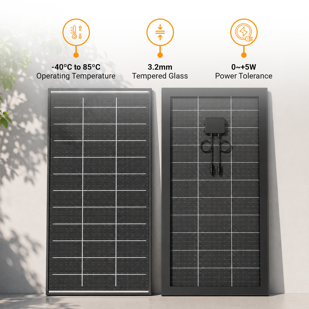 Maple Leaf 200W Bifacial Monocrystalline Solar Panel – High Efficiency, IP67, Tempered Glass | Premium Canadian-Engineered Monocrystalline Solar Panel With Bifacial Power Boost – Ideal for Residential, Commercial, and Off-Grid Applications