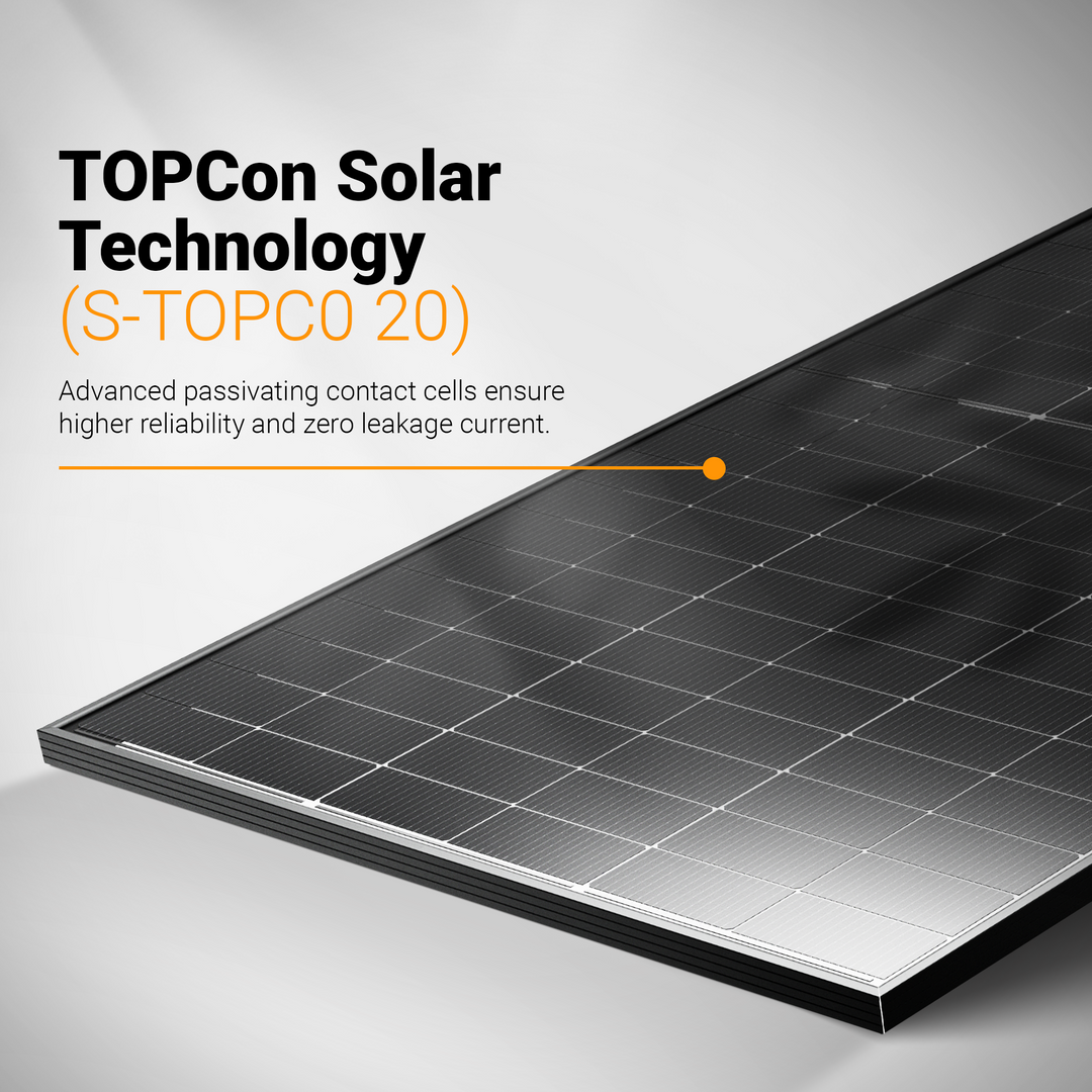 Maple Leaf 640W 5N N-Type TOPCon Bifacial Dual Glass Ultra Black Solar Panel (PALLET OF 36) | High-Efficiency N-Type Solar Module with 30-Year Power Warranty