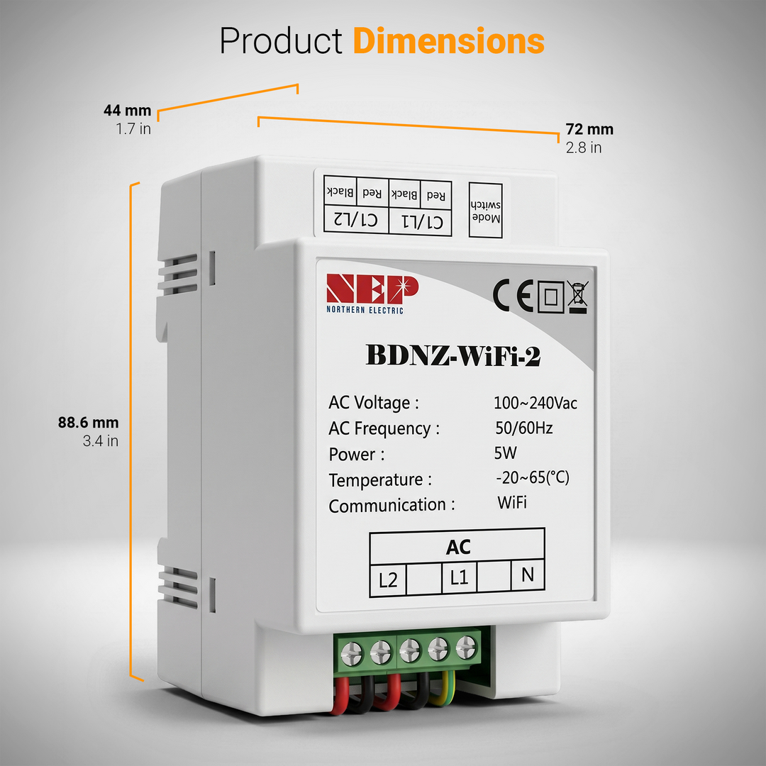 NEP BDNZ-WIFI 2 Net Zero Control Device – Solar Export Limiter & WiFi Monitoring Gateway for NEP Microinverter Systems