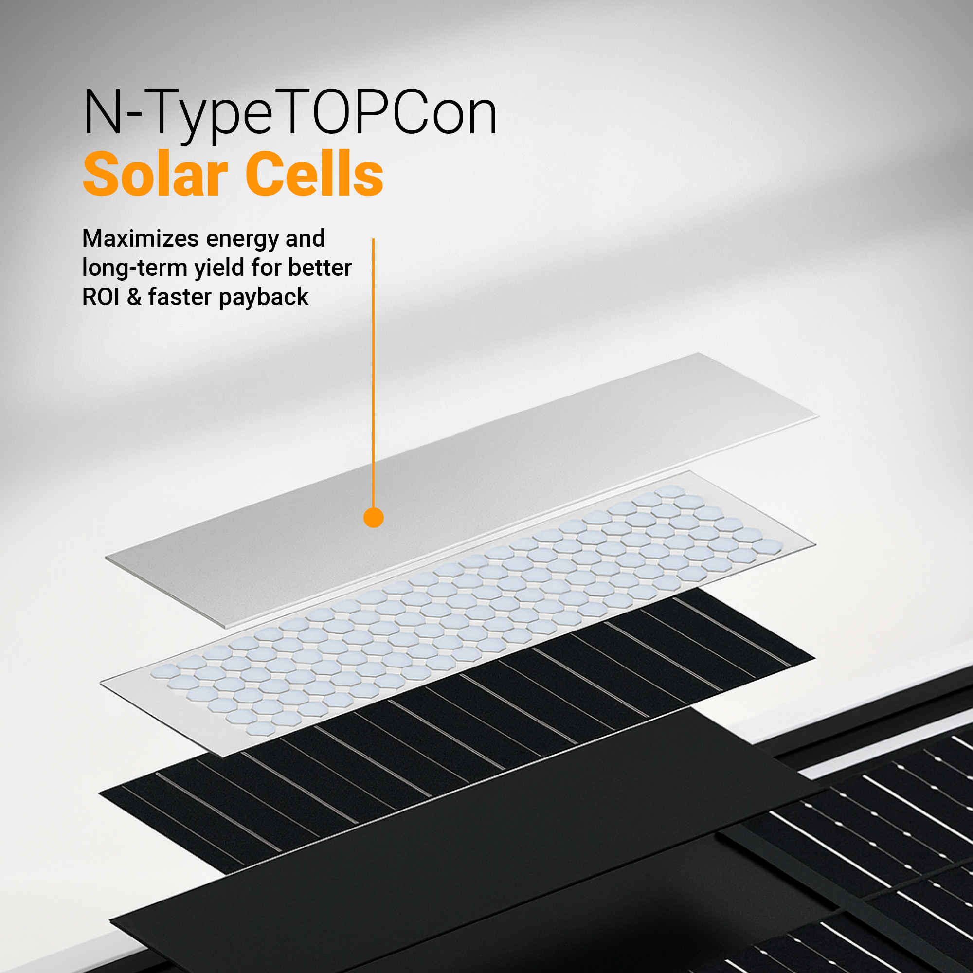 Pure Black 435W N-Type Bifacial Solar Panel | 182mm TOPCon High
