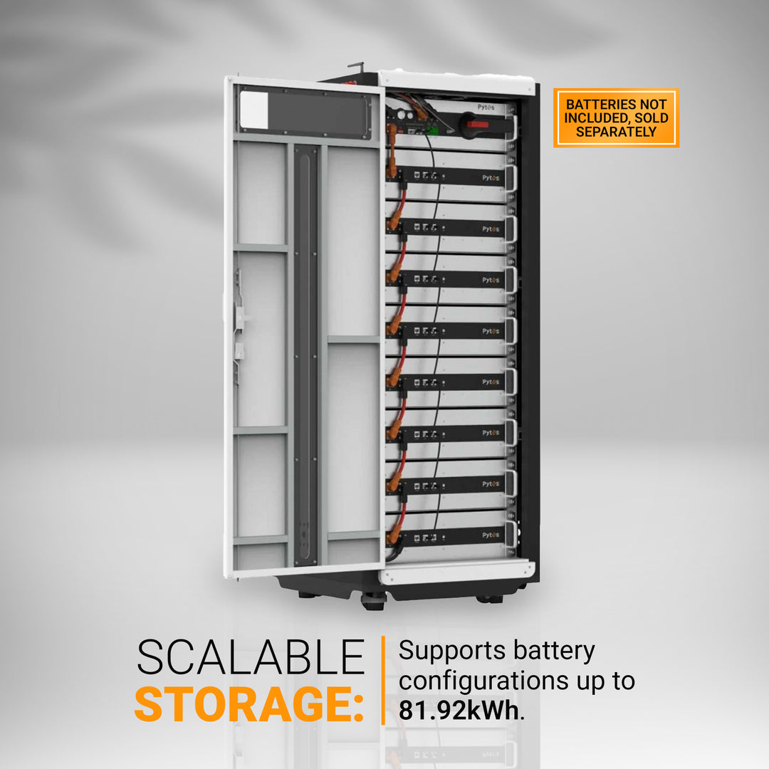 Pytes HV48100 Floor Mount Battery Cabinet | High Voltage Energy Storage Enclosure for Pytes HV48100 &amp; V5 Series Batteries