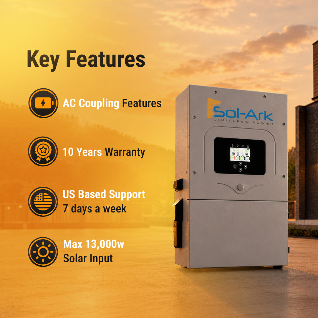 Sol-Ark Hybrid Complete Solar Power and Energy Storage Kits | Bifacial Tier-1 550w+ Solar Panels | Maple Leaf Beaver LIFEPO4 Batteries | Full Kits for Hybrid Solar Power Installs