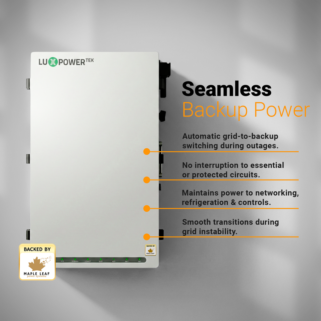 Luxpower PowerHub Smart Energy Integration Hub | Whole-Home Power Management System | Grid, Generator & Solar Integration | 4 Smart Ports | Automatic Backup Transfer | NEMA 4X Outdoor Rated | UL Certified