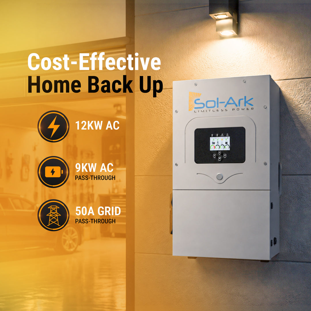 Sol-Ark Hybrid Complete Solar Power and Energy Storage Kits | Bifacial Tier-1 550w+ Solar Panels | Maple Leaf Beaver LIFEPO4 Batteries | Full Kits for Hybrid Solar Power Installs