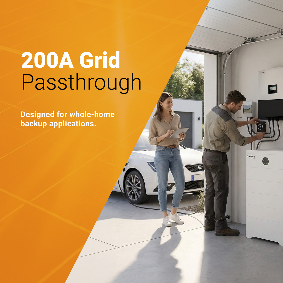 Luxpower GEN-LB-US 9.6K PRO Hybrid Solar Inverter | 9600W Continuous AC Output | 200A Passthrough | UL Listed and CSA Certified