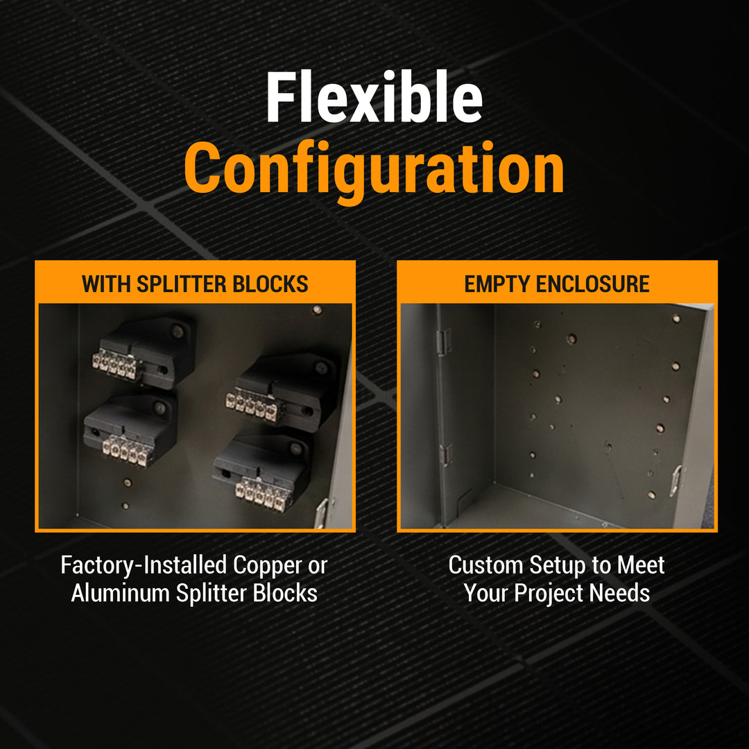 Heavy-Duty Electrical Splitter Box | 200A, 400A, or 600A Capacity | Indoor or Outdoor Models | CSA Certified for Use in Canada