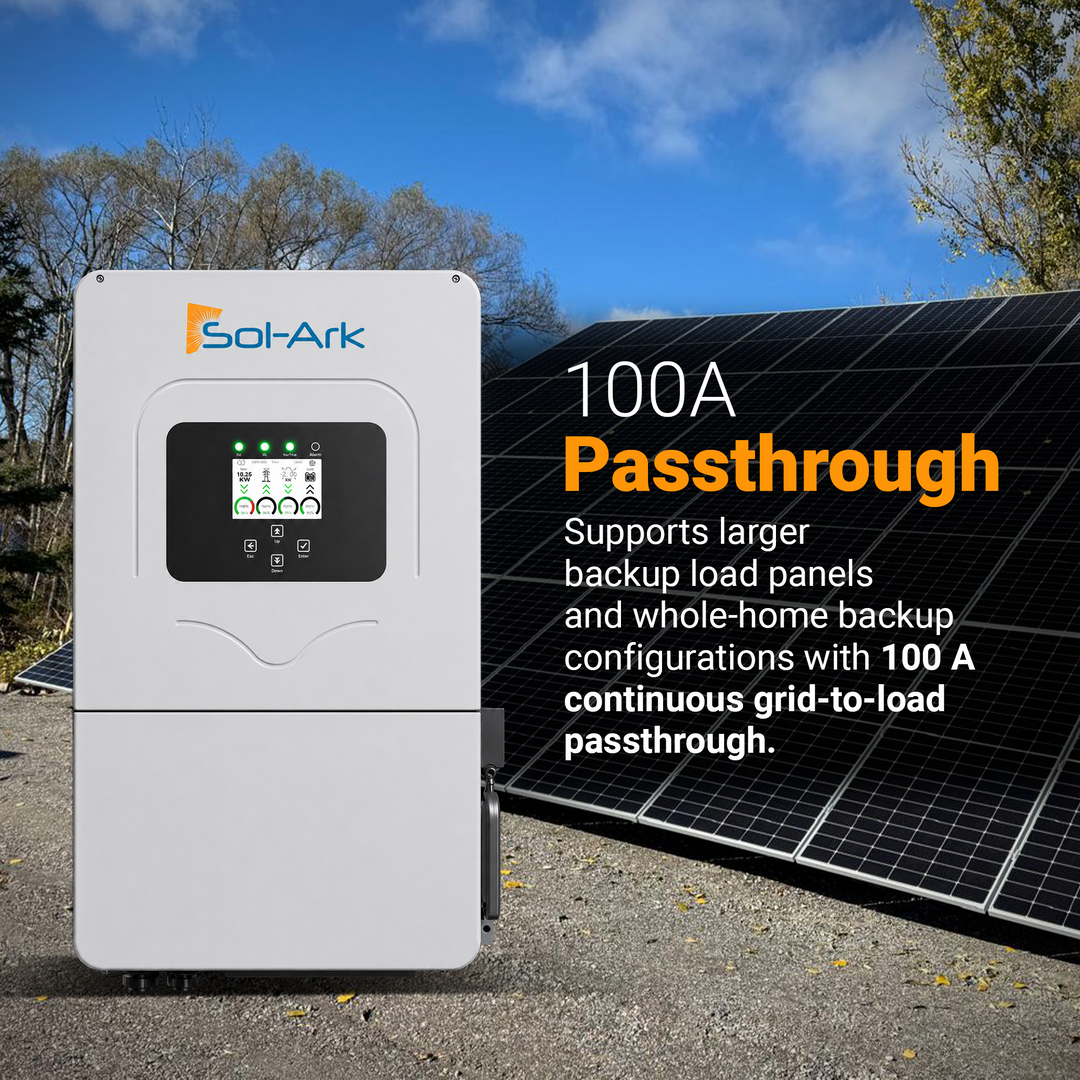Sol-Ark 12kw Limitless 12K-2P-LL | Hybrid Solar Power Inverter | 12000W AC Output | Up to 6 PV Strings