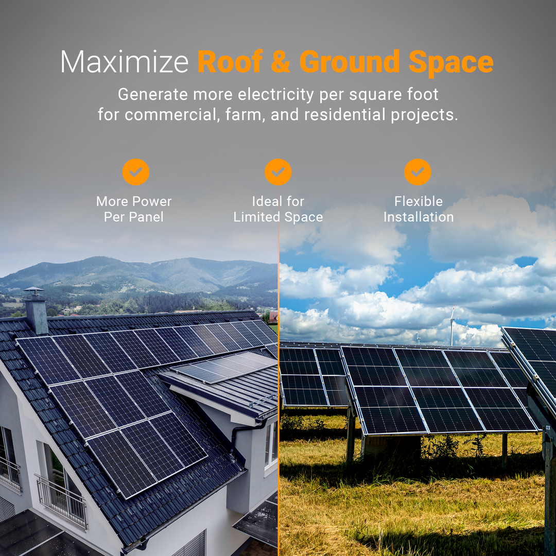 SolarSpace 590W Solar Panel Pallet of 36 – Bulk Commercial High Efficiency N-Type TOPCon Solar Modules for Large Scale Solar Projects, Farms, Industrial &amp; Utility Installations Canada