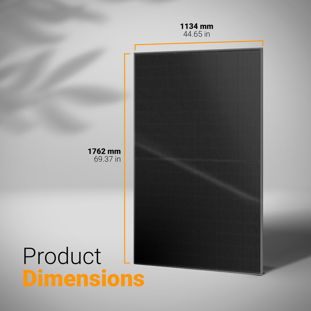 JA Solar 440W Bifacial Solar Panel JAM54D41-440 | 1200mm cables | N-Type Bycium Cells