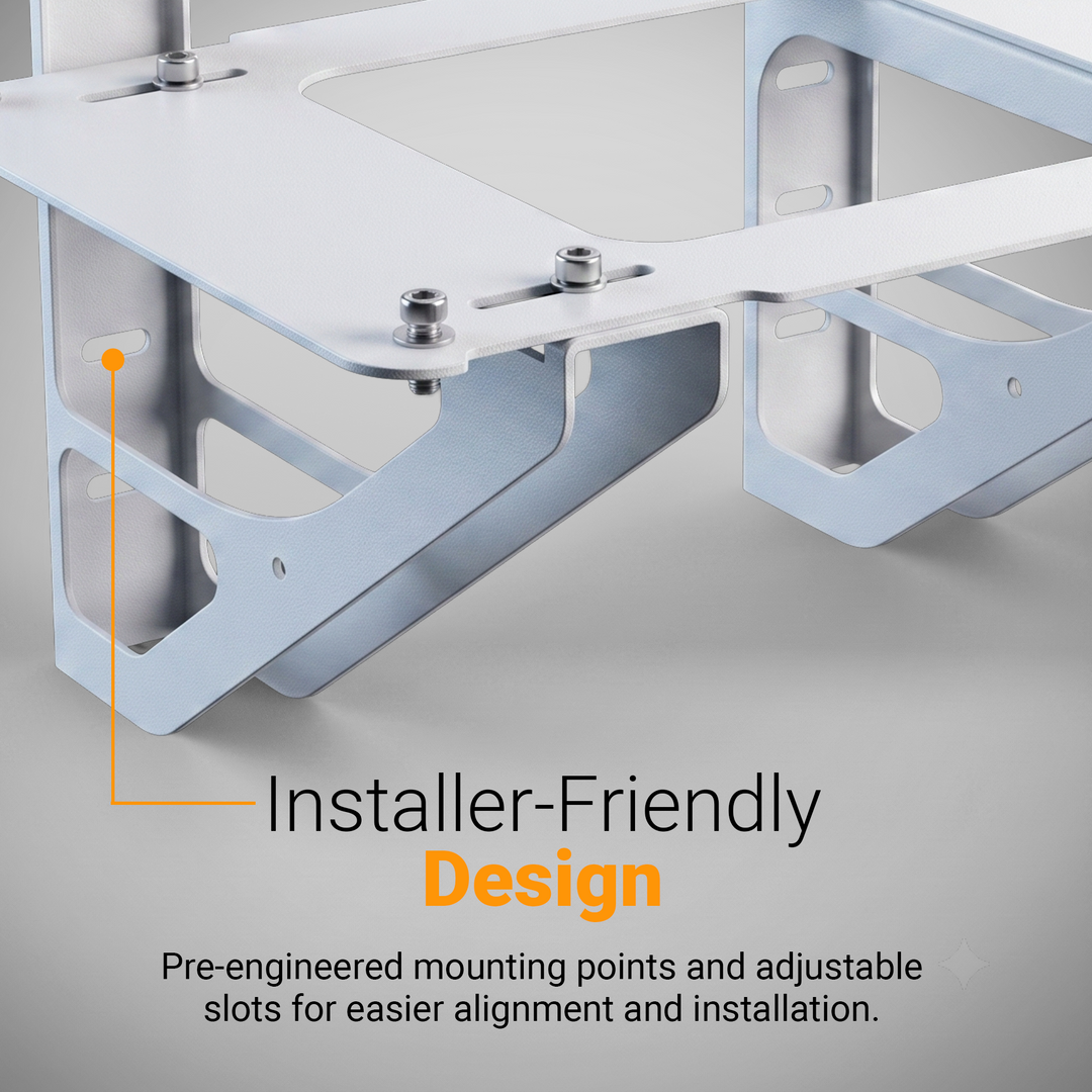 Fox ESS AIO Wall Mount Bracket Set | Heavy-Duty Steel Mounting Bracket for Outdoor AIO Battery & Inverter Installation