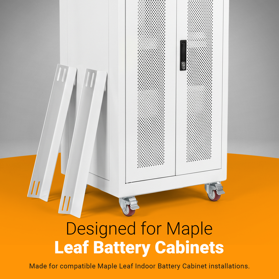 Maple Leaf Indoor Battery Cabinet Extra Shelves | Expand Cabinet Capacity with Additional Batteries