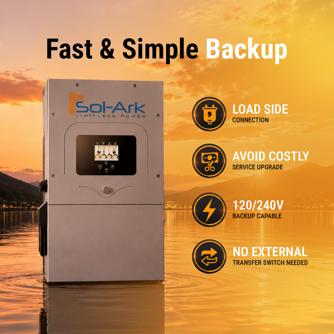 Sol-Ark Hybrid Complete Solar Power and Energy Storage Kits | Bifacial Tier-1 550w+ Solar Panels | Maple Leaf Beaver LIFEPO4 Batteries | Full Kits for Hybrid Solar Power Installs