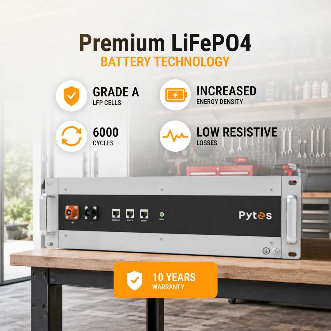 Pytes HV48100 High Voltage Battery Storage System with 25kw and expandable up 40Kw Kit | LiFePO4 Solar ESS Battery Bundle with BCU and Floor Mount Cabinet | UL9540 Certified