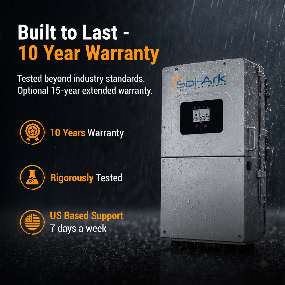Sol-Ark Hybrid Complete Solar Power and Energy Storage Kits | Bifacial Tier-1 550w+ Solar Panels | Maple Leaf Beaver LIFEPO4 Batteries | Full Kits for Hybrid Solar Power Installs