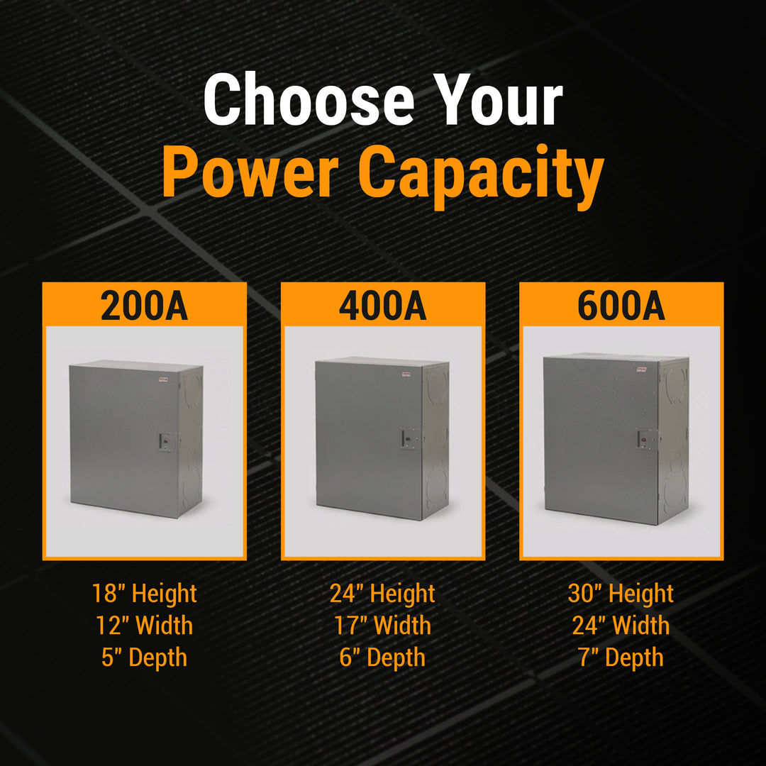Heavy-Duty Electrical Splitter Box | 200A, 400A, or 600A Capacity | Indoor or Outdoor Models | CSA Certified for Use in Canada