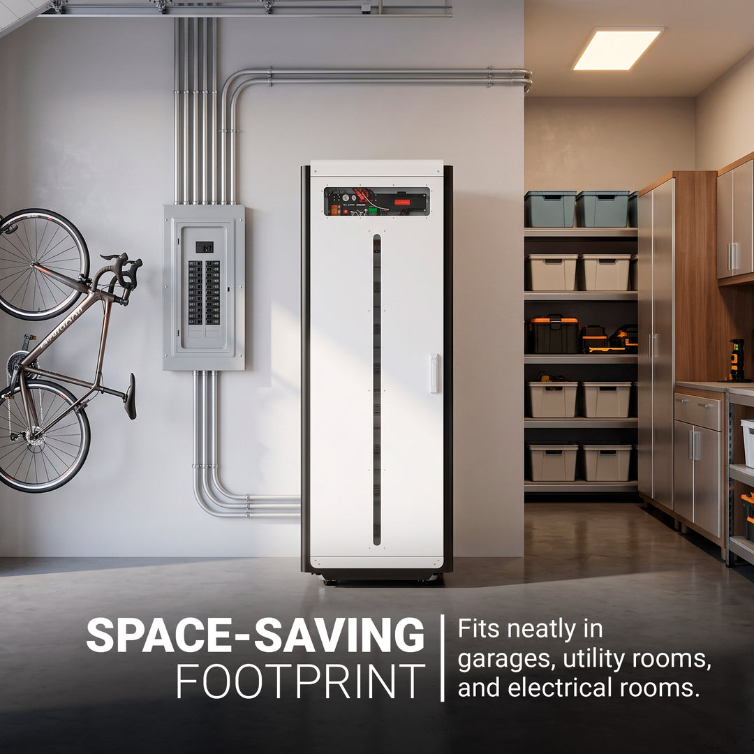 Pytes HV48100 High Voltage Battery Storage System with 25kw and expandable up 40Kw Kit | LiFePO4 Solar ESS Battery Bundle with BCU and Floor Mount Cabinet | UL9540 Certified
