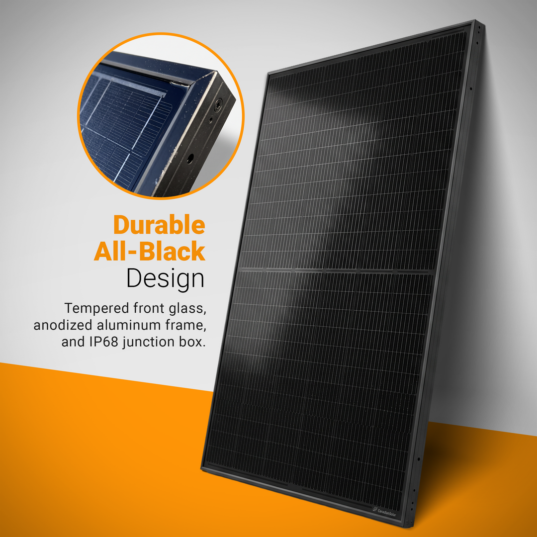 CANADIAN SOLAR 450W Solar Panel | TOPHiKu6 All-Black N-type TOPCon PV Cells | CSA Certified