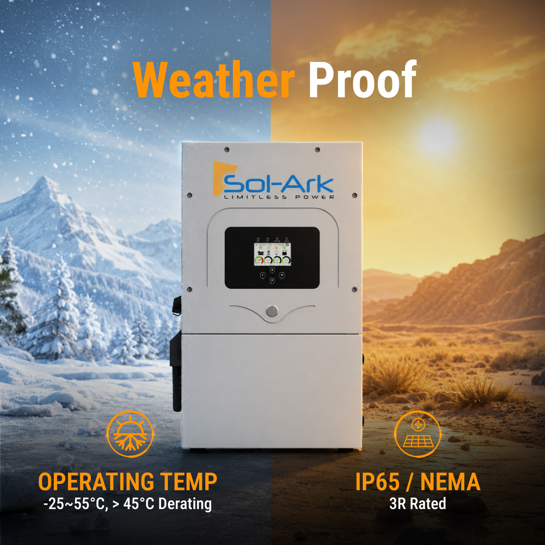Sol-Ark 15K Hybrid Solar Power Inverter - All-In-One Inverter | With Max PV Of 19500w