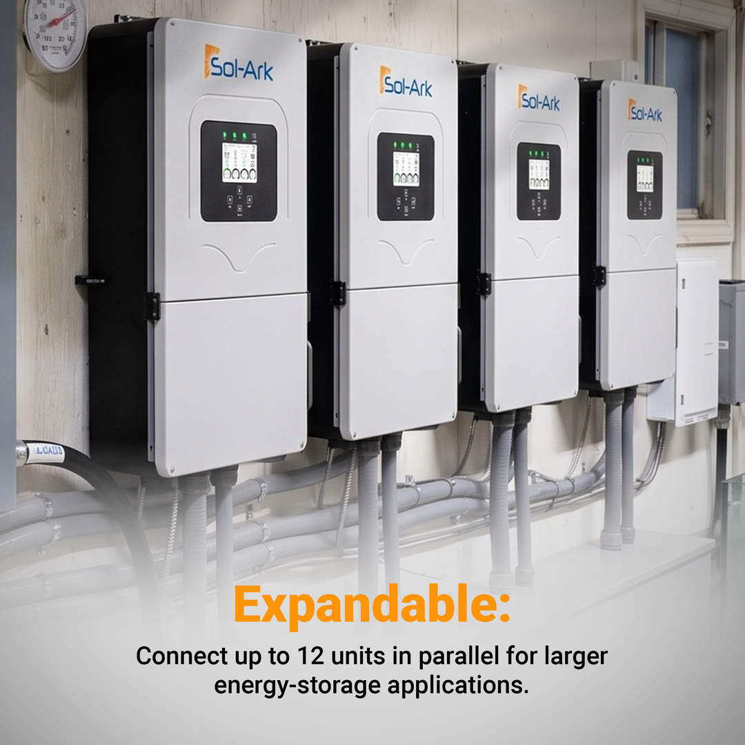 Sol-Ark 12kw Limitless 12K-2P-LL | Hybrid Solar Power Inverter | 12000W AC Output | Up to 6 PV Strings