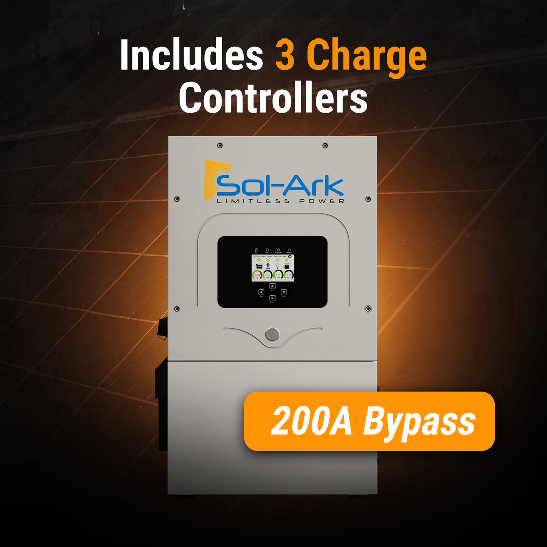 Sol-Ark Hybrid Complete Solar Power and Energy Storage Kits | Bifacial Tier-1 550w+ Solar Panels | Maple Leaf Beaver LIFEPO4 Batteries | Full Kits for Hybrid Solar Power Installs
