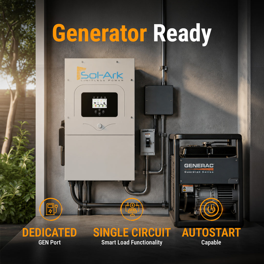 Sol-Ark Hybrid Complete Solar Power and Energy Storage Kits | Bifacial Tier-1 550w+ Solar Panels | Maple Leaf Beaver LIFEPO4 Batteries | Full Kits for Hybrid Solar Power Installs