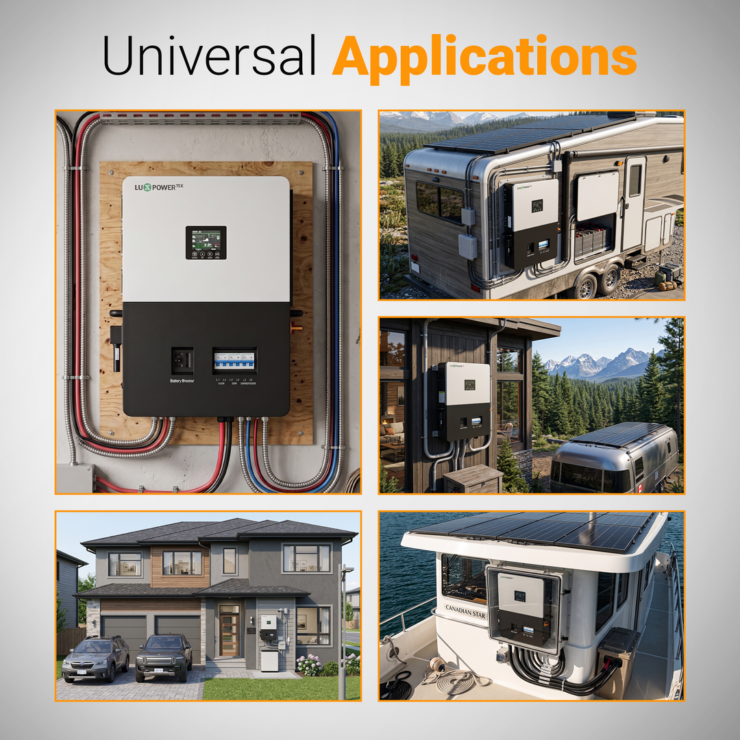 Luxpower LXP6K (SNA-US 6000) - Hybrid / Off-Grid Solar Inverter | 8000W PV Input | 6000W Output | SNA 6k Split Phase | UL & CSA Approved | 6000XP
