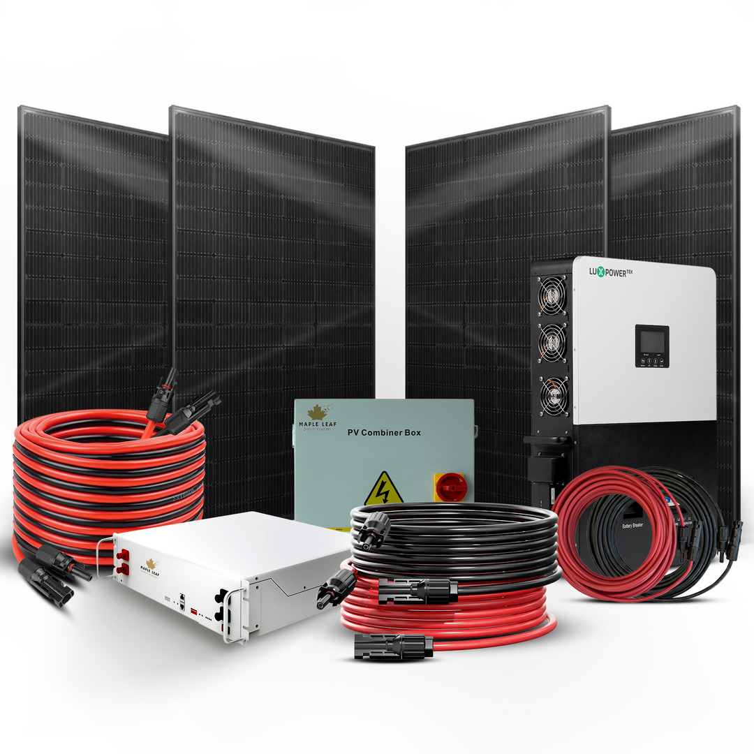 Luxpower SNA-US-6K Kit - Tier 1 550W+ Solar Panels | 48v 100Ah Beaver Battery | Solar Power Kits for House, Cabin & Off-Grid