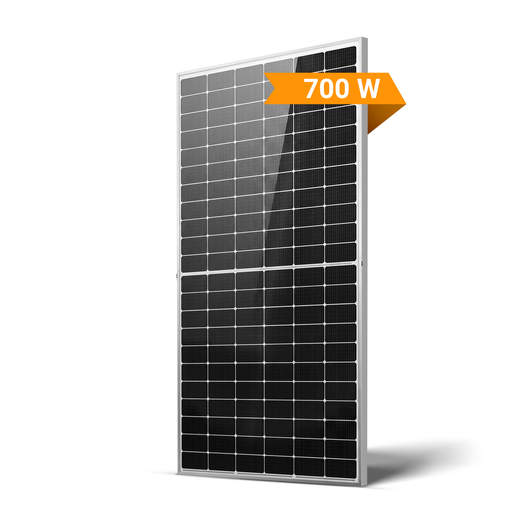 Maple Leaf 700W Bifacial N-Type HJT Solar Panel | High Efficiency N-Type, Dual Glass | 23.66% Output