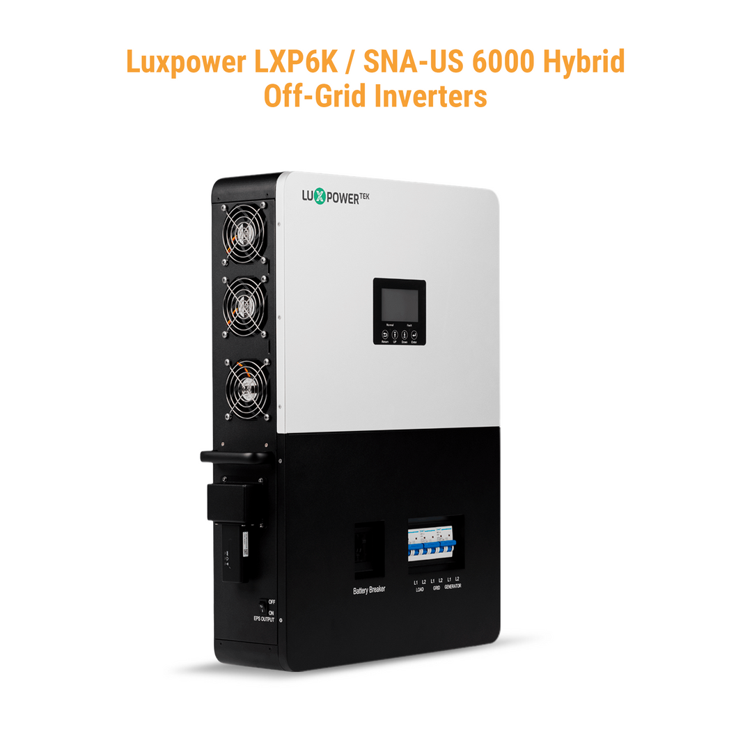 Luxpower SNA-US-6K Kit - Tier 1 550W+ Solar Panels | 48v 100Ah Beaver Battery | Solar Power Kits for House, Cabin & Off-Grid