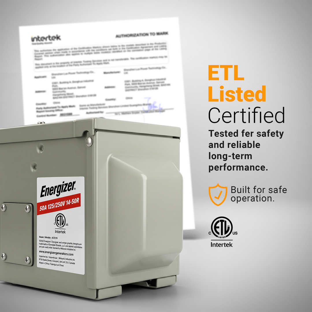 50 Amp EV/RV Power Outlet Box – Heavy Duty Outdoor NEMA 14-50R Receptacle for EV Chargers, Tesla, RVs, Campers & Home Charging | Weatherproof Lockable ETL Listed Power Outlet Canada