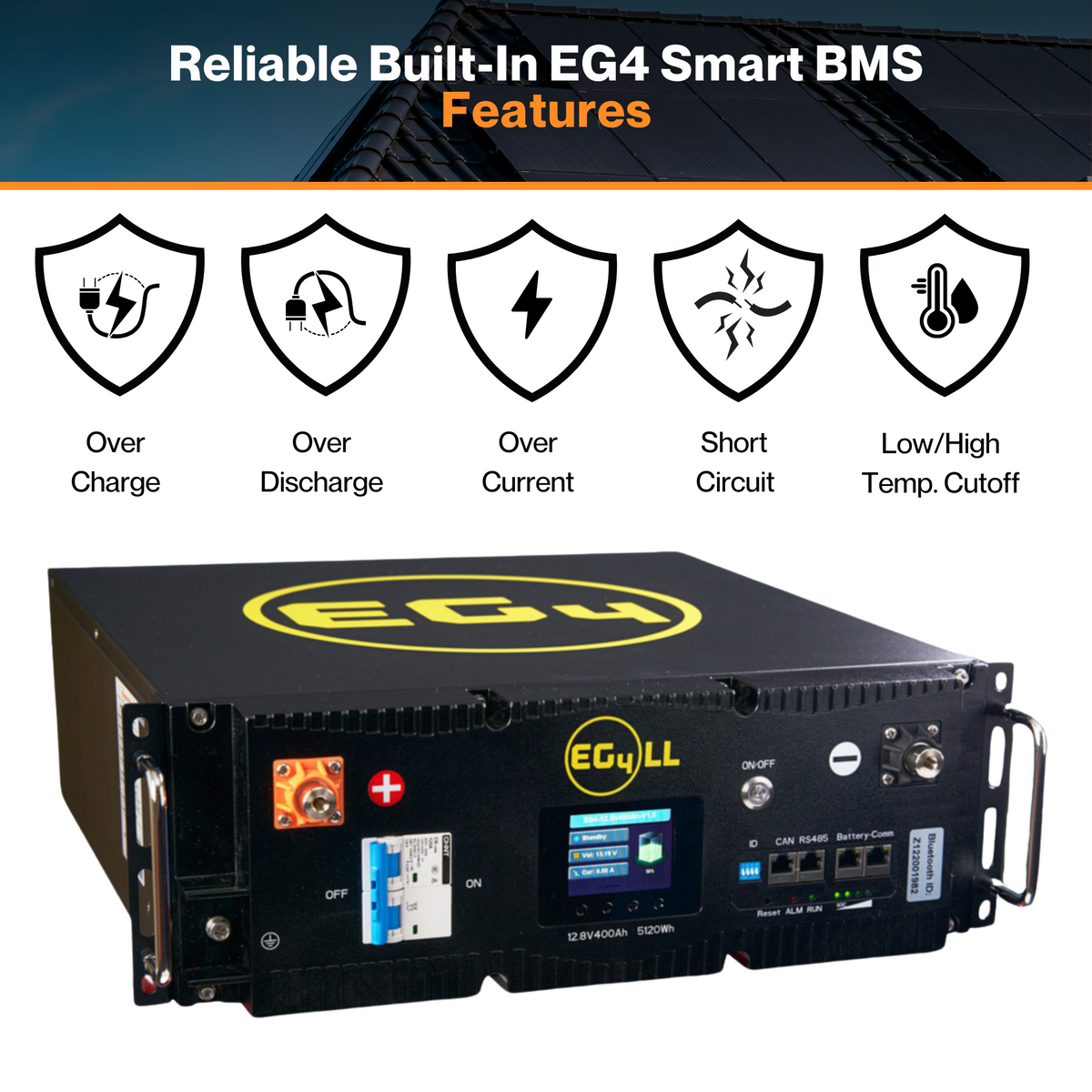 EG4® LL Lithium Server Rack Battery (V2) - 12V 400AH | LiFePo4 16-Cell