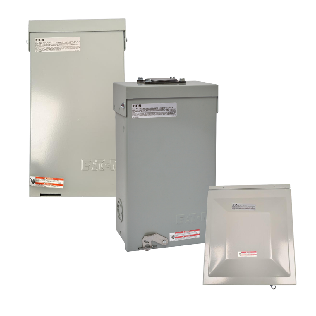 Eaton Single Phase Main Lug Load Center- Non-Combination 125 A, 1 PH, 120/240 VAC | CPL Plug-in | NEMA 3R Rated Enclosure | UL & CSA Listed