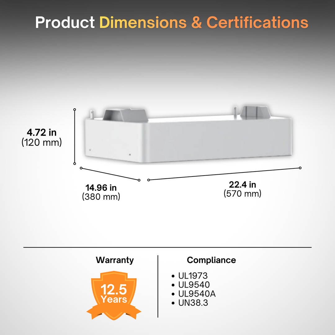 Fox EQ4000 (Flex Version) – 4kWh High Voltage Lithium Battery | For Fox AIO (All-in-One) System | Residential & Commercial Solar Applications