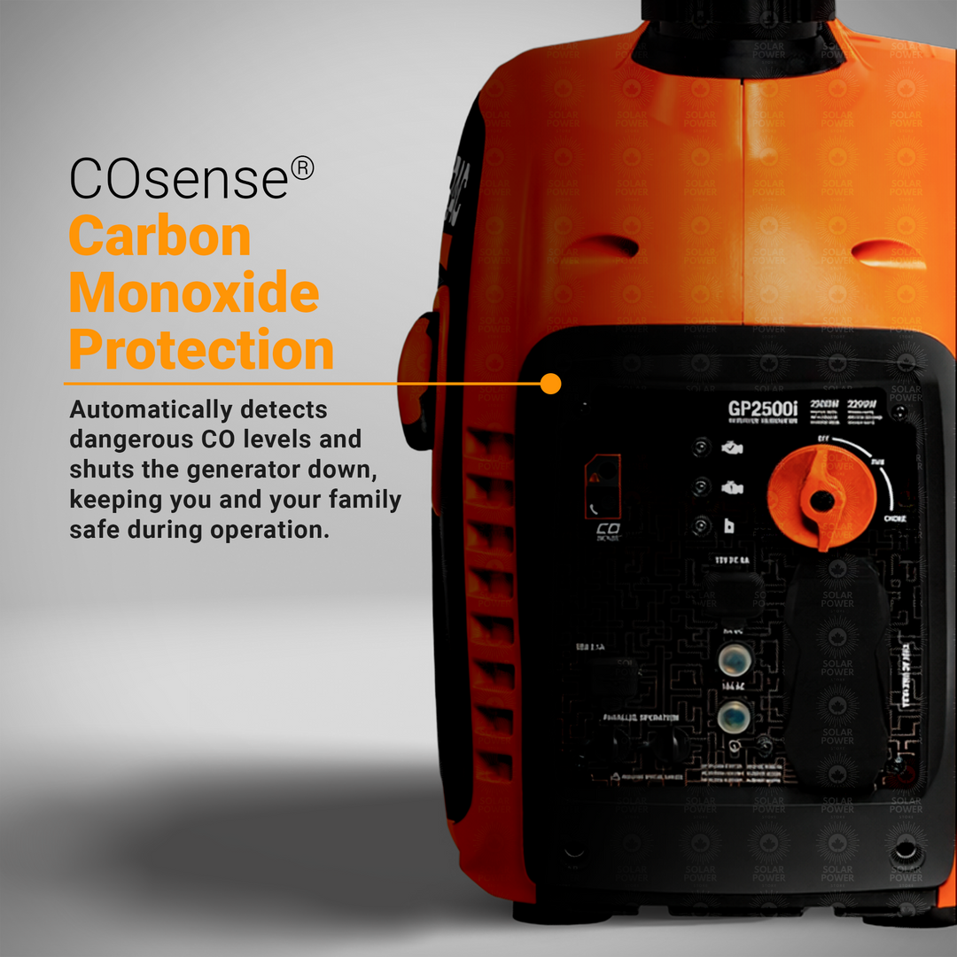 Generac 8251 GP2500i COsense Portable Generator | 2500W | Home Backup, Off-Grid, RV, Camping, Marine, Jobsite