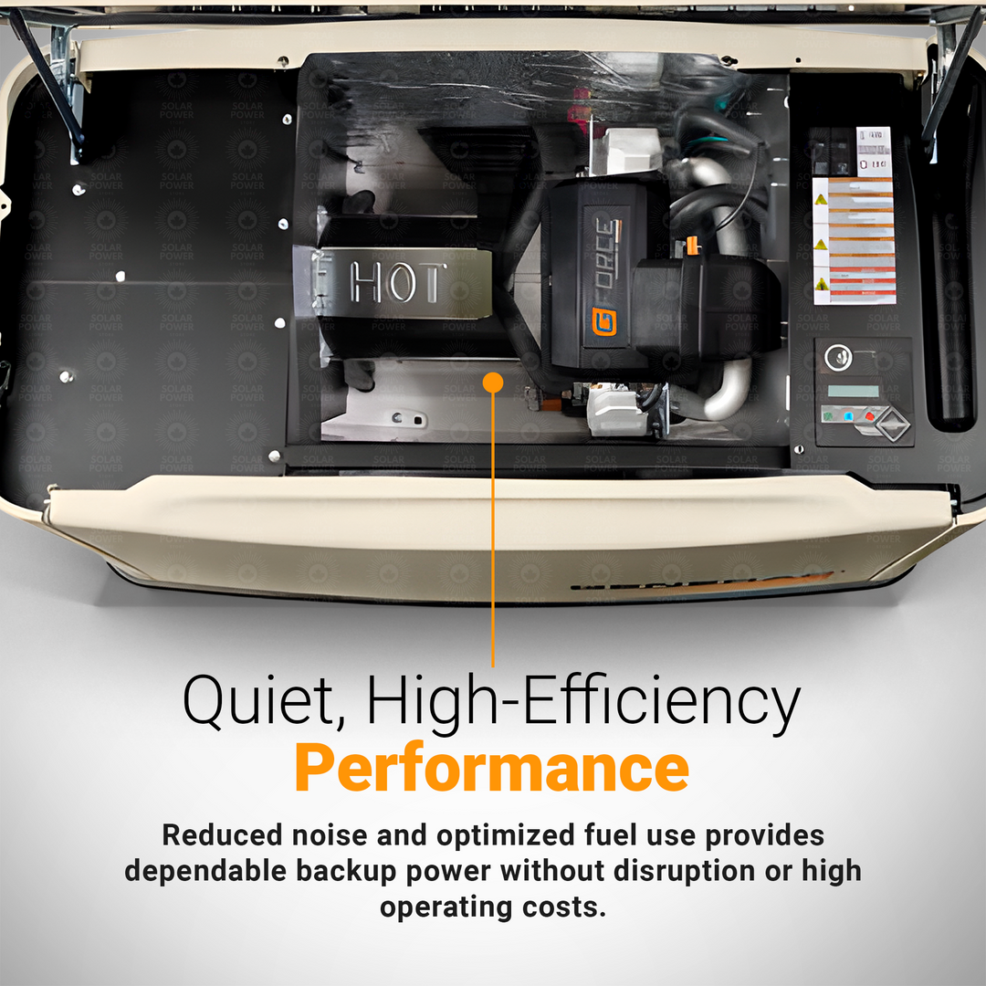 Generac 7171 10/9 kW Air-Cooled Home Standby Generator | Automatic Whole-House Backup Power System | Aluminum Weatherproof Enclosure | Natural Gas & Propane Ready | Quiet, High-Efficiency Residential Generator with ATS Compatibility