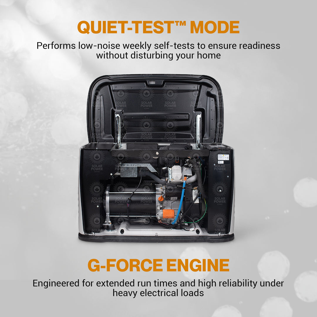 Generac 7259 18kW / 17kW Next-Gen Air-Cooled Standby Generator | Whole-House Automatic Backup Power with Wi-Fi and Aluminum Enclosure | 5 Year Warranty