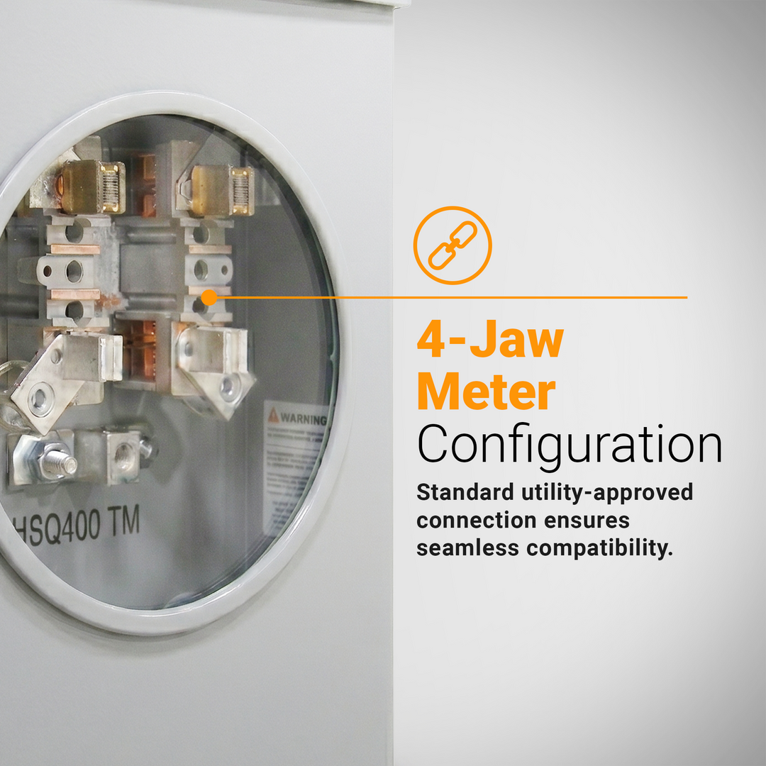 Hydel MSC400TW 200A Underground Meter Socket – 600V 4-Jaw NEMA 3R Weatherproof Electrical Meter Base for Residential, Commercial & Utility Service Installations in Canada