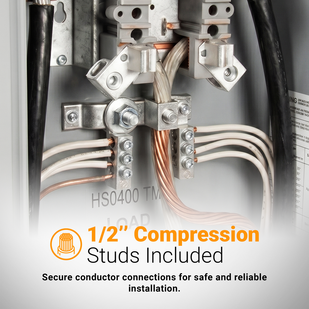 Hydel MSC400TW 200A Underground Meter Socket – 600V 4-Jaw NEMA 3R Weatherproof Electrical Meter Base for Residential, Commercial & Utility Service Installations in Canada