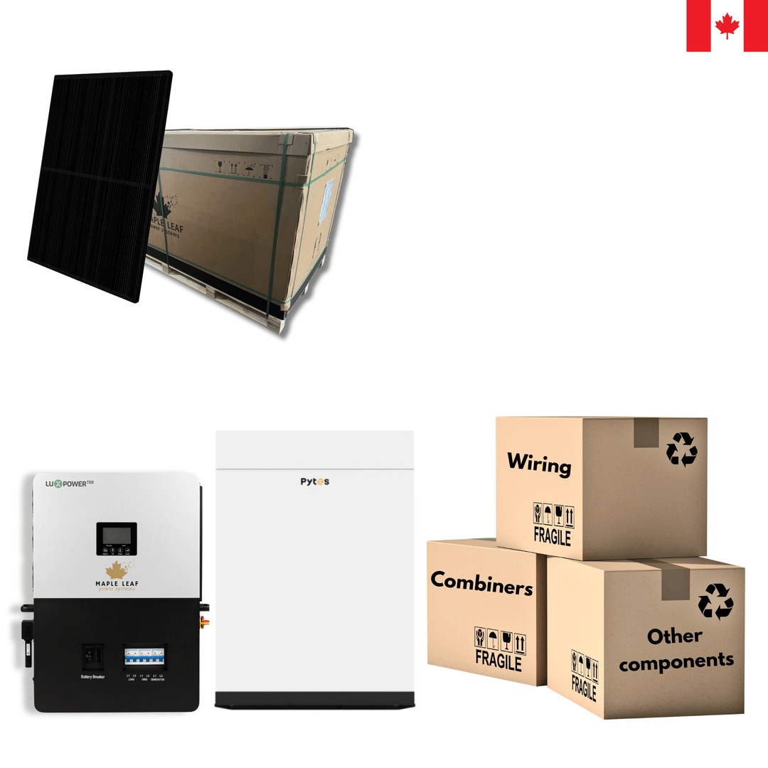 All-Black 400W Solar Panels | Pytes Battery | Luxpower 6000XP | Off-Grid Solar Kit