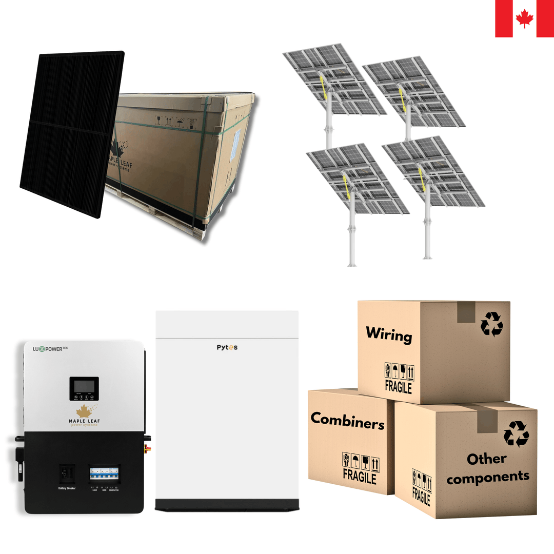 All-Black 400W Solar Panels | Pytes Battery | Luxpower 6000XP | Off-Grid Solar Kit