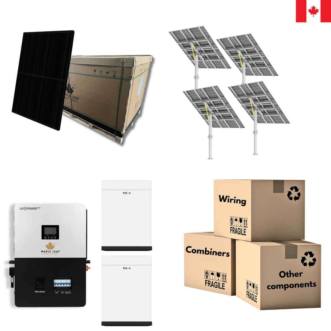 All-Black 400W Solar Panels | Pytes Battery | Luxpower 6000XP | Off-Grid Solar Kit