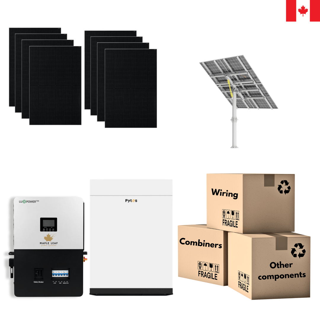 All-Black 400W Solar Panels | Pytes Battery | Luxpower 6000XP | Off-Grid Solar Kit