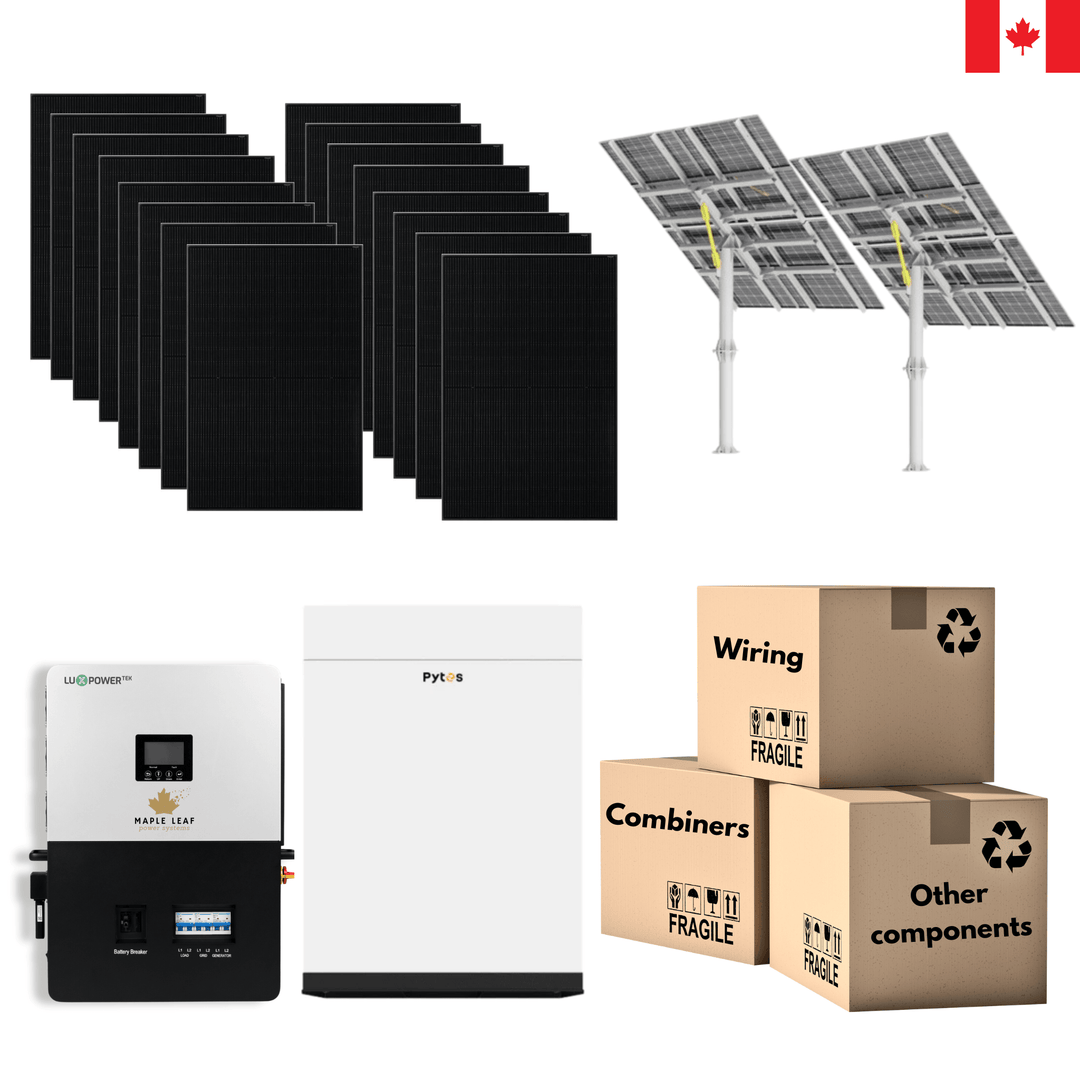 All-Black 400W Solar Panels | Pytes Battery | Luxpower 6000XP | Off-Grid Solar Kit