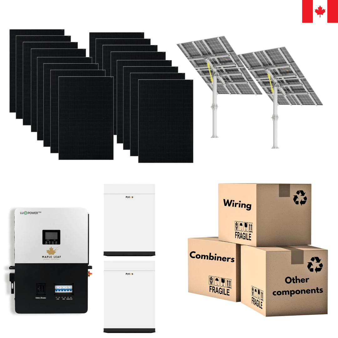 All-Black 400W Solar Panels | Pytes Battery | Luxpower 6000XP | Off-Grid Solar Kit