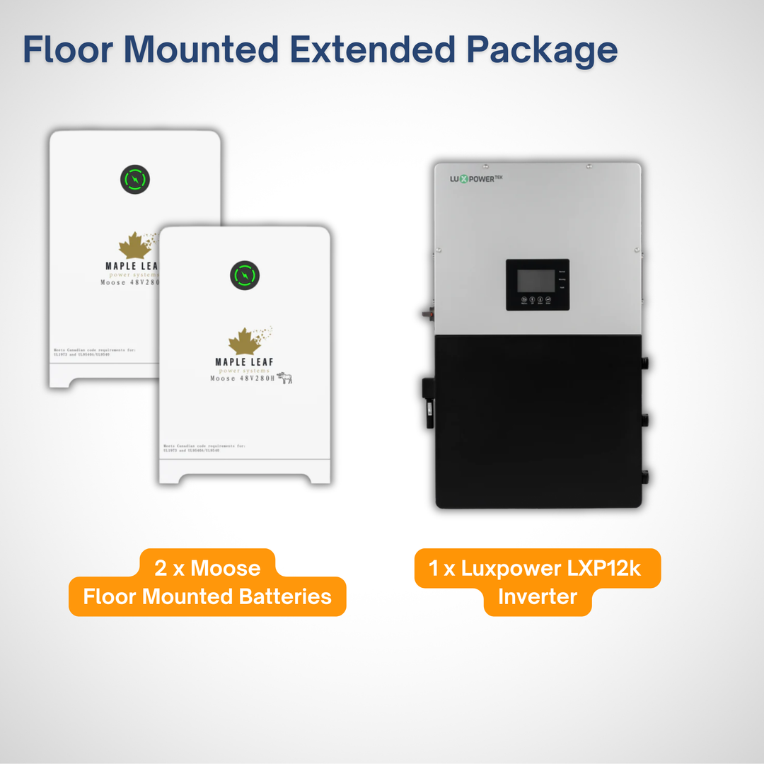 Luxpower 18Kpv Solar Inverter & Maple Leaf 48V280AH [Heated] Battery Pack - Hybrid & Off-Grid Solar Inverter ESS Battery Solution | UL9540A, UL9540 Certified